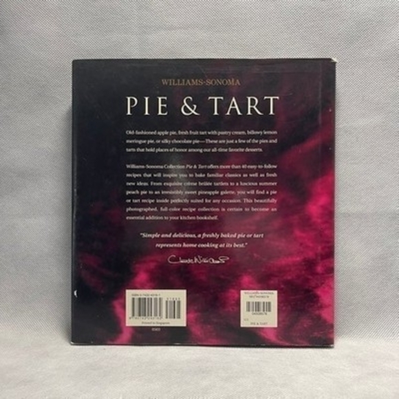 Williams-Sonoma Pie & Tart Cookbook Sweet Savory Recipes 119 Pages VG - Picture 2 of 2